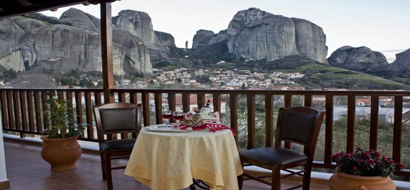 Dreibett-Zimmer in den Garten (Meteora Ansicht)